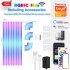 Glide LED Wall Lights Music Wall Lights Strip Lamp Dynamic Multi color Lighting Effects RGB Dimmable LED Sconces Wall Lighting Indoor For Bedroom Kids Room 12V 