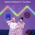 Glide LED Wall Lights Music Wall Lights Strip Lamp Dynamic Multi color Lighting Effects RGB Dimmable LED Sconces Wall Lighting Indoor For Bedroom Kids Room 12V 