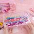 Glitter Pencil Case Paillette Drift Sand Transparent Pen Holder Large Capacity for Students