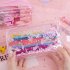 Glitter Pencil Case Paillette Drift Sand Transparent Pen Holder Large Capacity for Students