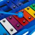 Glockenspiel Xylophone Professional 25 Note Xylophone Colorful Metal Keys Xylophone With Case For Beginners Music Teaching yellow