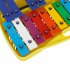 Glockenspiel Xylophone Professional 25 Note Xylophone Colorful Metal Keys Xylophone With Case For Beginners Music Teaching yellow