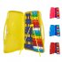 Glockenspiel Xylophone Professional 25 Note Xylophone Colorful Metal Keys Xylophone With Case For Beginners Music Teaching yellow