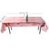 Glossy Disposable Rose Gold Tablecloth Christmas 1x2 7M Party Decoration Aluminum Foil Tablecloth For Picnics Pink