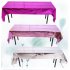 Glossy Disposable Rose Gold Tablecloth Christmas 1x2 7M Party Decoration Aluminum Foil Tablecloth For Picnics Rose gold