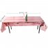 Glossy Disposable Rose Gold Tablecloth Christmas 1x2 7M Party Decoration Aluminum Foil Tablecloth For Picnics Rose gold