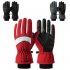 Gloves Windproof Superior Thermal Windproof Gloves With PU Palm Sports Gloves For Outdoor Winter Women Men SK39 black XL