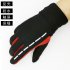 Gloves Winter Therm With Anti Slip Elastic Cuff touch screen Soft Gloves Sport Driving Glove Cycling Warm Gloves red M