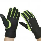 Gloves Winter Therm With Anti-Slip Elastic Cuff touch screen Soft Gloves Sport Driving Glove Cycling Warm Gloves green_XL
