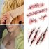 GlowSol Horror Realistic Fake Bloody Wound Stitch Scar Scab Waterproof Temporary Tattoo Sticker Body Art Stickers RC2251 10 56CM