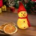 Glowing Led Night Light Cute Snowman Doll Ornaments Perfect Gifts for Christmas Desktop Decoration Large Pink