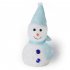 Glowing Led Night Light Cute Snowman Doll Ornaments Perfect Gifts for Christmas Desktop Decoration Large Pink