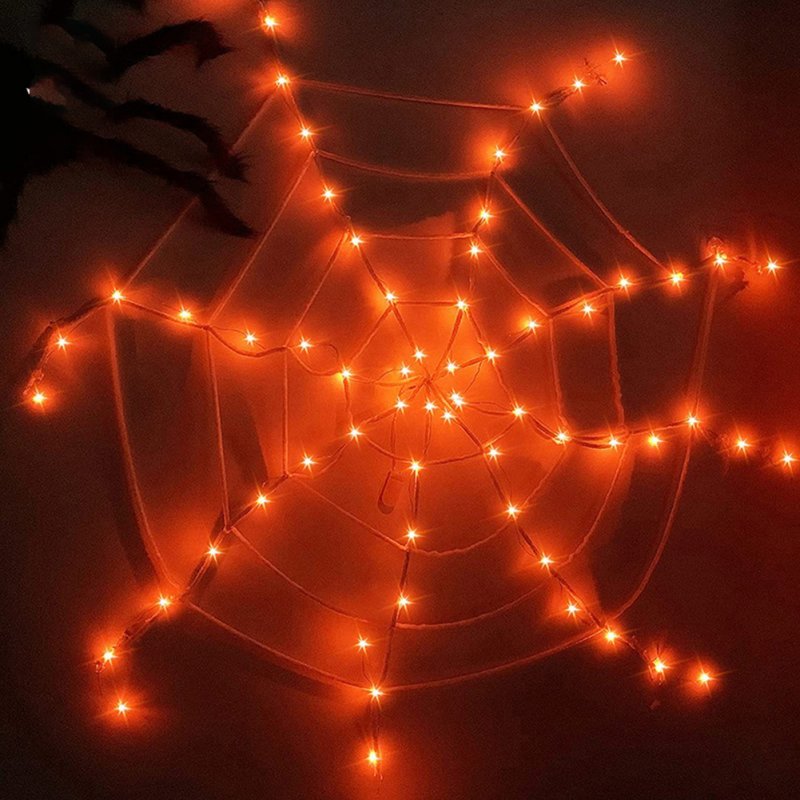 Glowing Plush Spider Bendable Halloween Lifelike Fake Spider Layout Prop