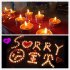 Glowing Wedding Party Round Paraffin Castle Smokeless Aromatherapy Wax Candles Set