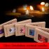 Glowing Wedding Party Round Paraffin Castle Smokeless Aromatherapy Wax Candles Set