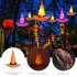 Glowing Witch Hat String Light for Halloween Ghost Festival Decoration Lamp 6pcs Tassel hat remote control battery box