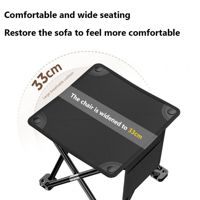 Camping Stool Portable Folding Stool 450 LBS Load Capacity Lightweight Slacker Chair For Outdoor Gardening 