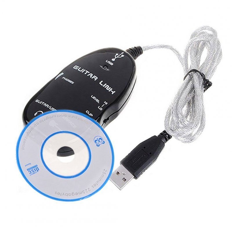 Guitar Cable Audio USB Link Interface Adapter for MAC/PC Music Recording Accessories 