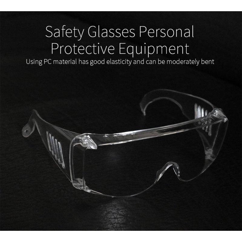 Goggles Glasses Unisex High Definition Fog Blocking Anti-dust Droplets Adjustable Eyewear Transparent