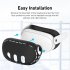 Goggles Protection Anti Scratch Gaming Accessories Preventing Dust Collisions Compatible For Meta Quest3 VR Headset black