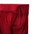 Golden Velvet Cover Front Slit with Lace Decor for Piano red