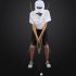 Golf Assist Swing Turn Shoulder Stick Posture Corrector Putting Rod white