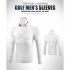 Golf Autumn Winter Clothes for Men Long Sleeve T shoirt Pure Color Ball Uniform white XL