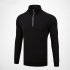 Golf Autumn Winter Sweater Male High Collar Long Sleeve Simier Thicken Warm Clothes YF108 black plus blouse M