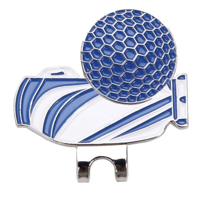 Golf Ball Clip Delicate Craft Markers Unique Markings Golf Cap Clip  blue