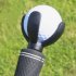 Golf Ball Pick Up Tool Petal Shaped Suction Cup Picker For Sucker Retriever Putter Grip black