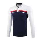 Golf Clothes Autumn Winter Men Clothes Long Sleeve T shirt Sport Ball Uniform White navy XL