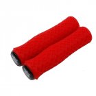 Mountain Bike Handlebar Cover Ultralight Shock-absorbing Dirty-resisting Non-slip Silicone Camouflage Handle Cover  red