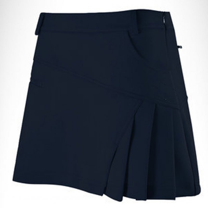 Golf Clothes Female Anti-emptied Cotton Soft Breathable Sweat Absorbtion Skirt Qz012 navy_L