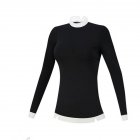 Golf Clothes Female Autumn Winter Clothes Long Sleeve T-shirt Slim Golf Suit for Women black_M