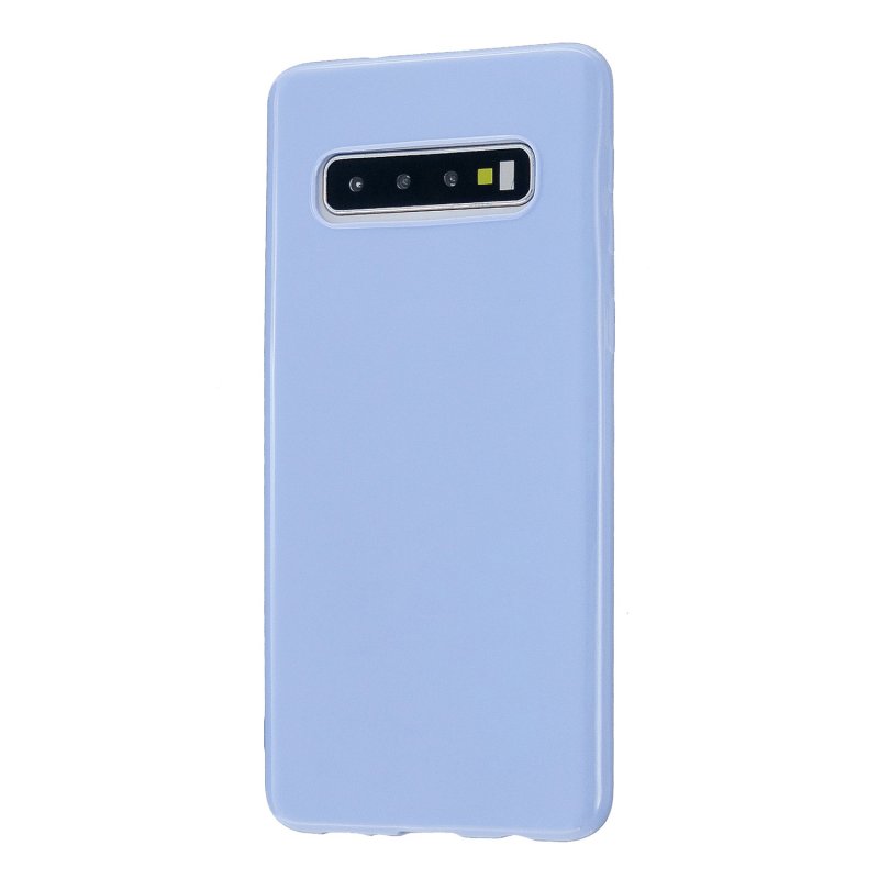 For Samsung S10/S10E/S10 Plus Cellphone Case Precise Cutouts Simple Profile Soft TPU Mobile Phone Shell Taro purple