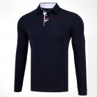 Golf Clothes Male Long Sleeve T-shirt Autumn Winter Clothes YF095 navy blue_L