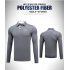 Golf Clothes Male Long Sleeve T shirt Autumn Winter Clothes YF095 navy blue L