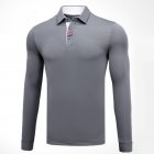 Golf Clothes Male Long Sleeve T-shirt Autumn Winter Clothes YF095 gray_L