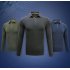 Golf Clothes Male Long Sleeve T shirt Autumn Winter Clothes for Men YF148 Army Green M