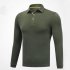 Golf Clothes Male Long Sleeve T shirt Autumn Winter Clothes for Men YF148 Army Green L