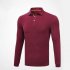 Golf Clothes Male Long Sleeve T shirt Autumn Winter Clothes for Men YF148 red XXL