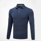 Golf Clothes Male Long Sleeve T-shirt Autumn Winter Clothes for Men YF148 royal blue_M
