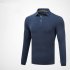 Golf Clothes Male Long Sleeve T shirt Autumn Winter Clothes for Men YF148 royal blue L