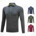 Golf Clothes Male Long Sleeve T shirt Autumn Winter Clothes for Men YF148 dark gray XL