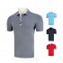 Golf Clothes Male Short Sleeve T shirt Summer Golf Ball Uniform for Men Lake Blue M