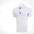 Golf Clothes Male Short Sleeve T shirt Summer Golf Ball Uniform for Men Lake Blue L
