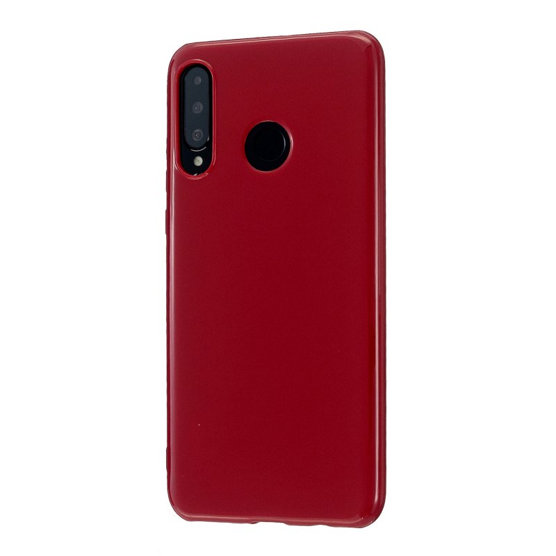 For HUAWEI P30/P30 Lite/P30 Pro Cellphone Case Simple Profile Soft TPU Scratch Proof Phone Shell Rose red