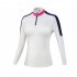 Golf Clothes Women Autumn Winter Clothes Long Sleeve T shirt Slim Golf Suit YF207 white navy blue stitching long sleeve XL