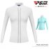 Golf Clothes Women Long Sleeve T shirt Autumn Winter Warm Stand Collar Golf Suit YF205 blue L