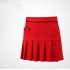 Golf Clothes for Women Anti emptied Pantskirt Cotton Soft Breathable Sweat Absorbtion Skirt QZ041 red L